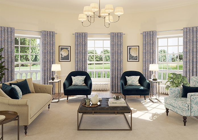 Hathaway, Indigo - Made to Measure Curtains - Image 13